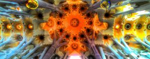 Ceiling of Sagrada Familia