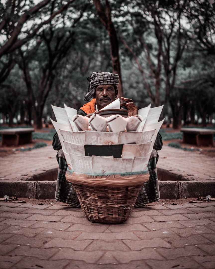 brown woven basket on brown brick floor